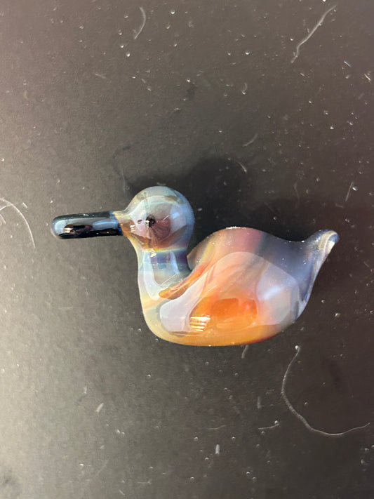 Orange & Gray Duck Magnet