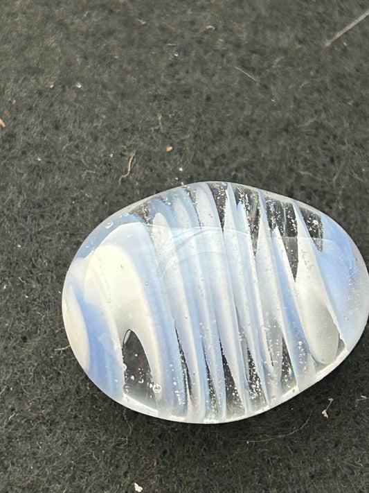 Clear, Blue & White Egg