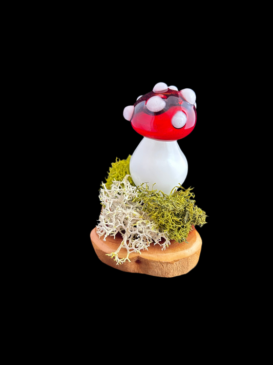 Red Mushroom Sculpture