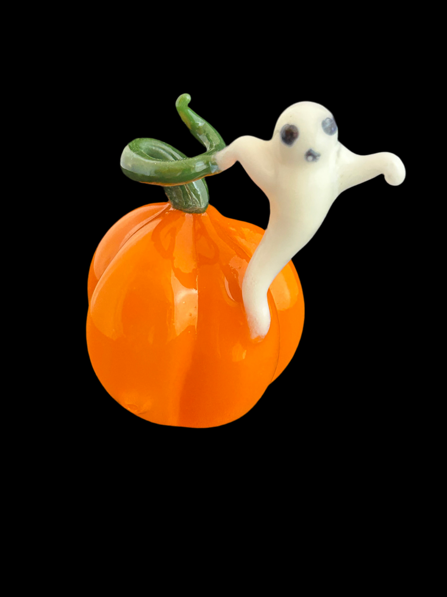Ghost Pumpkin Sculpture