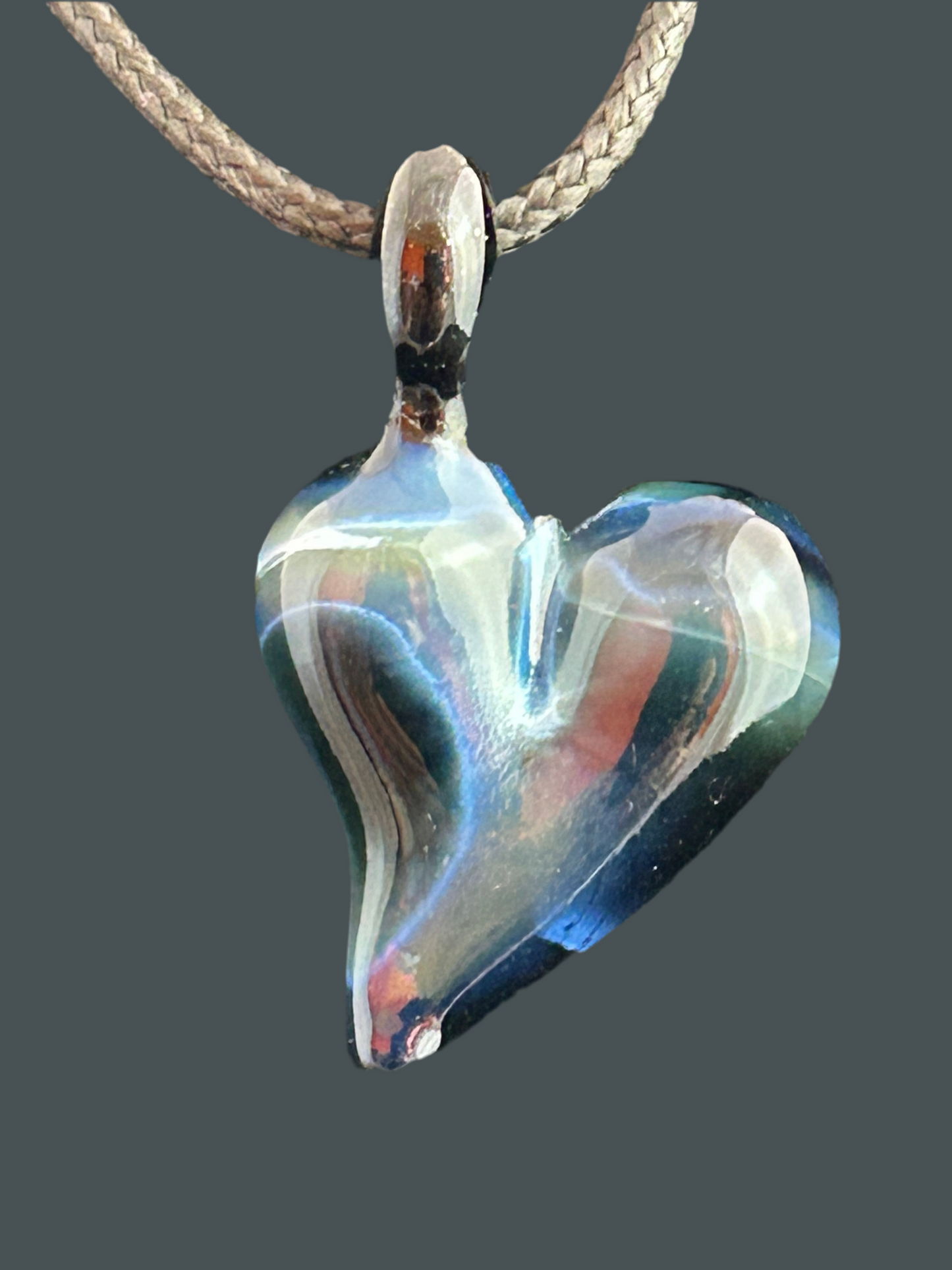 Fade To Black Heart Pendant #2