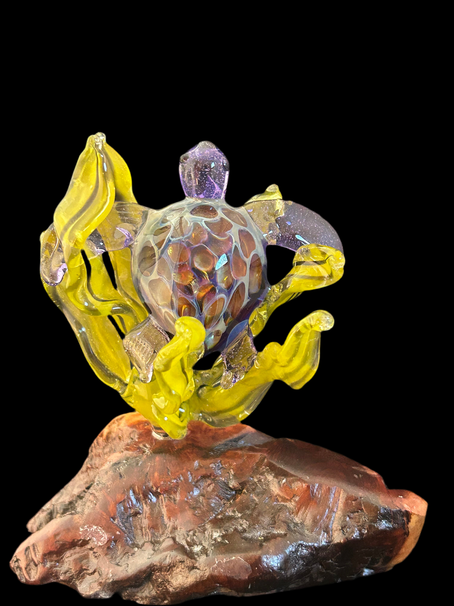 Purple Turtle Sculpture