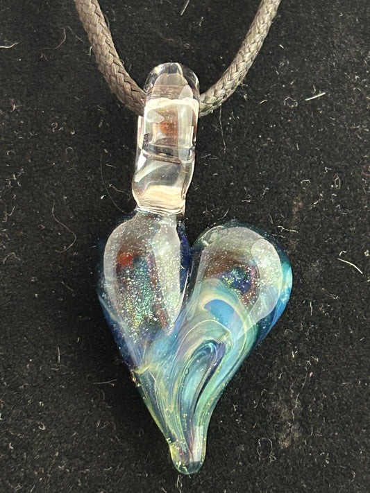 Blue & Green Heart Pendant