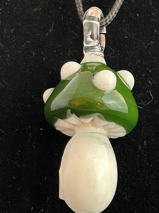 Green Mushroom Pendant
