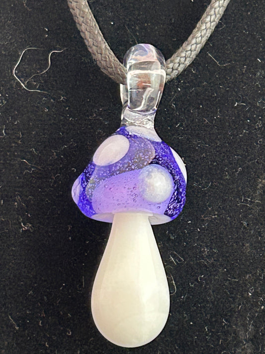 Purple Mushroom Pendant