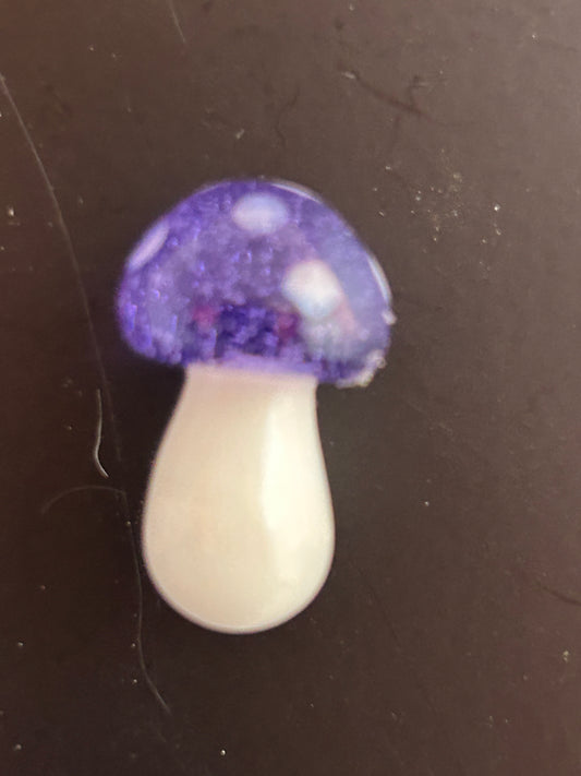 Small Purple Mushroom Magnet