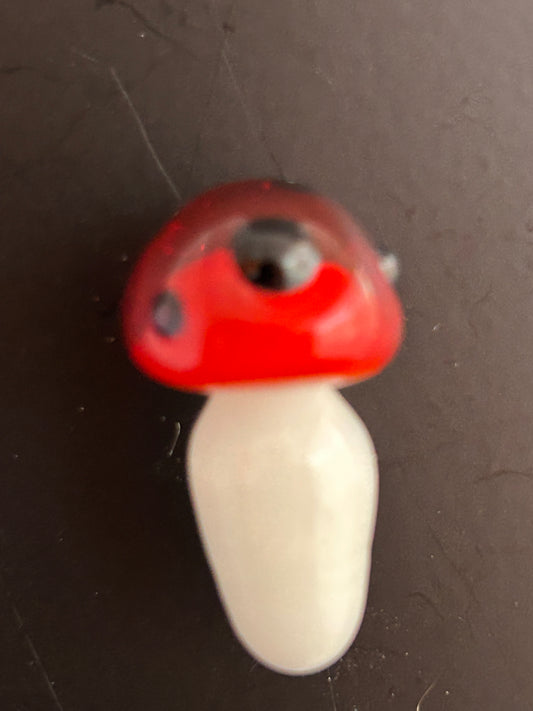 Small Red & Black Mushroom Magnet