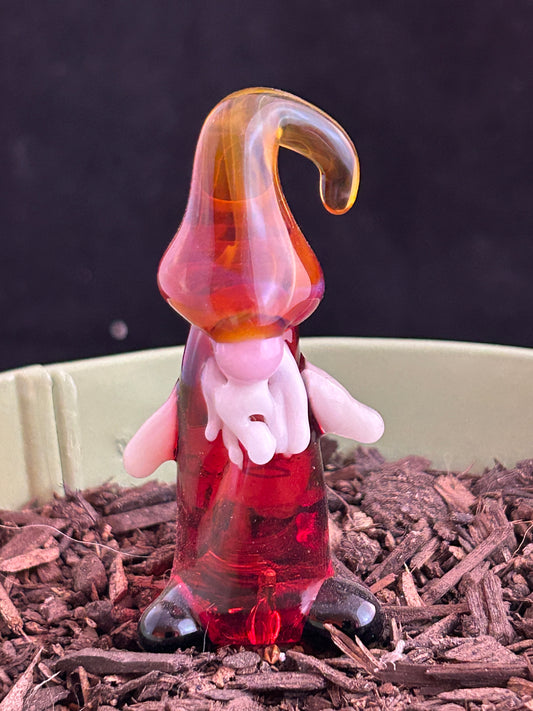Orange & Red Gnome Plant Stand