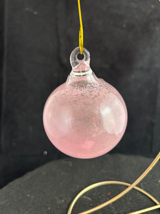 Pink Bulb Ornament