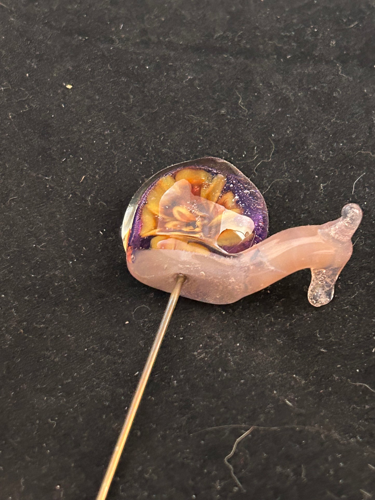 Flower Snail Plant Stake