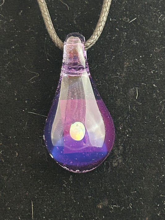 Purple Opal Teardrop Pendant