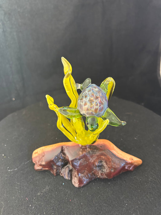 Green Turtle Sculpture