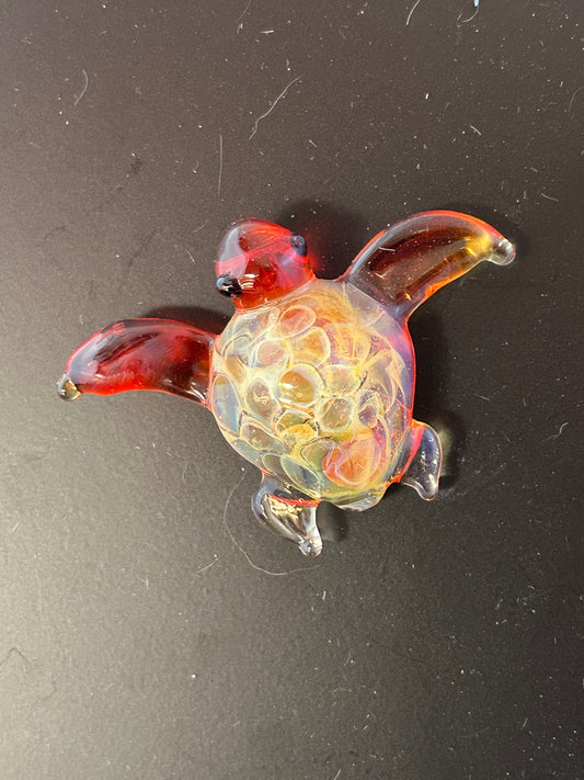 Orange Turtle Magnet