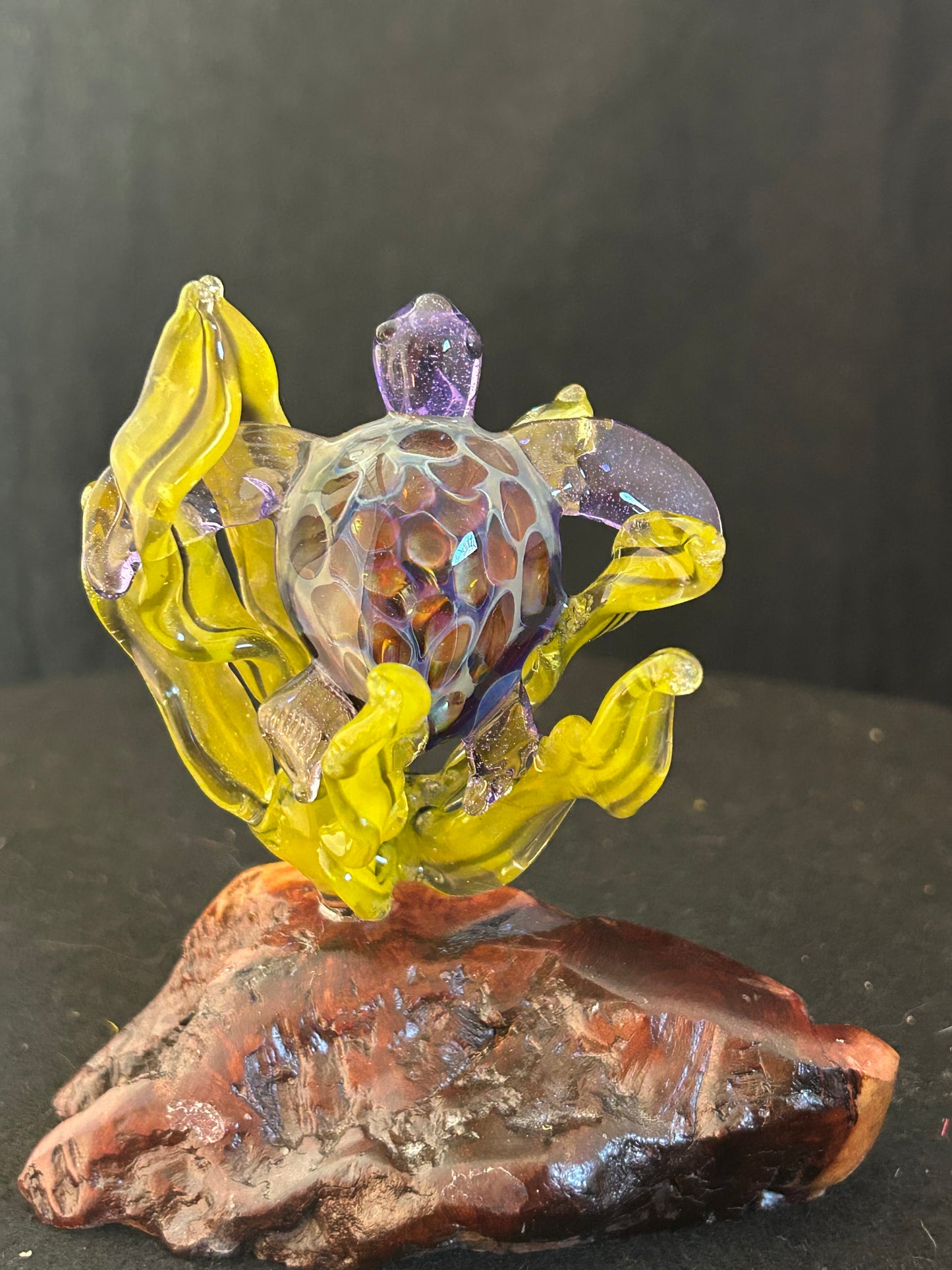 Purple Turtle Sculpture
