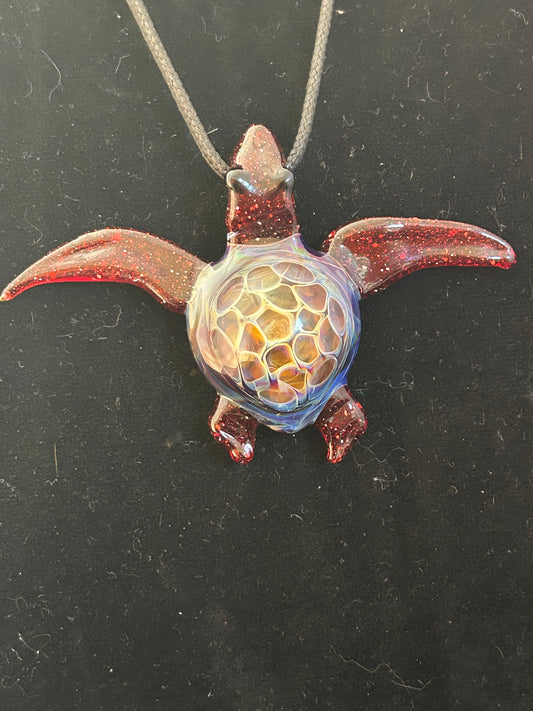 Red Turtle Pendant