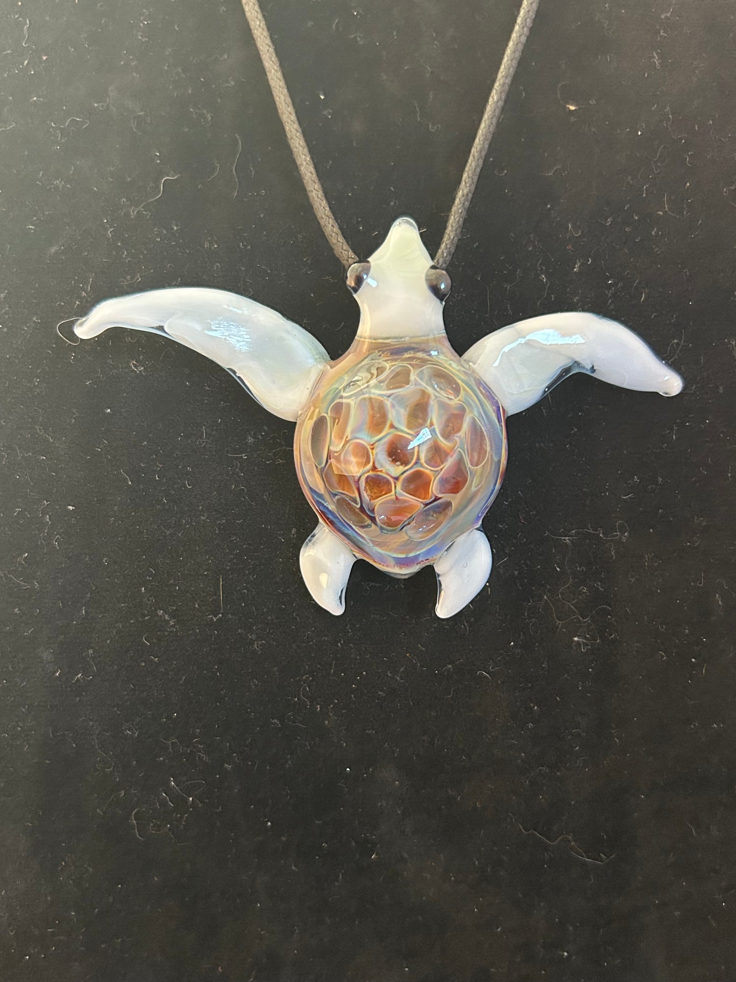White Turtle Pendant