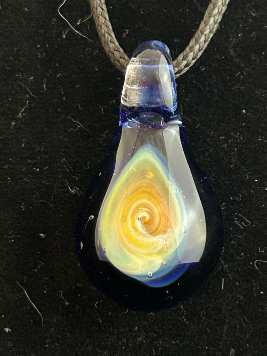 Yellow Swirl Pendant