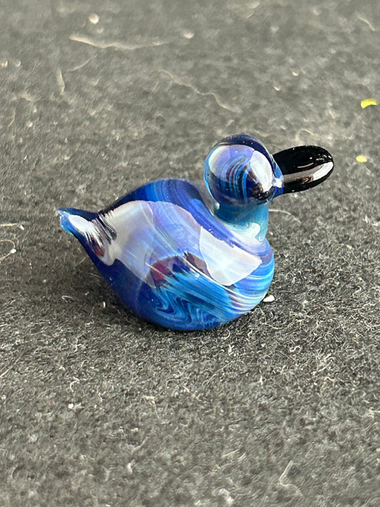 Blue Swirl Duck