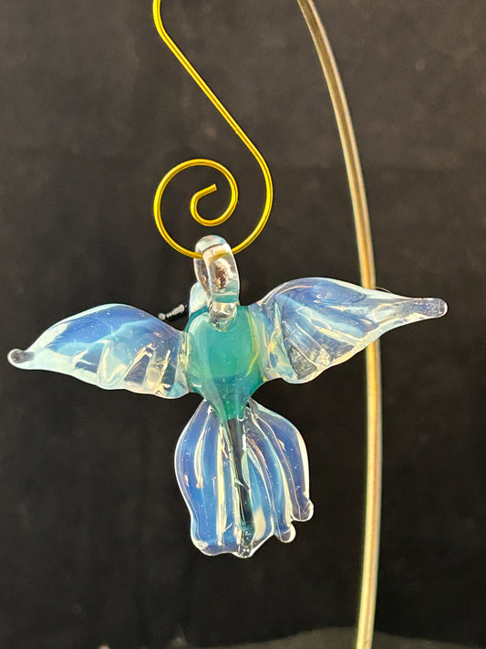 Green & Ghost Hanging Hummingbird