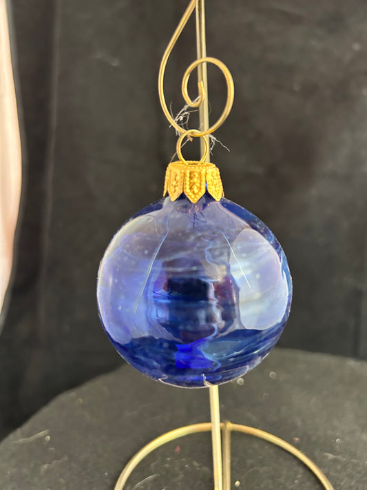 Blue Bulb Ornament #2