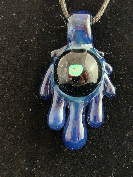 Blue Opal Drip Pendant