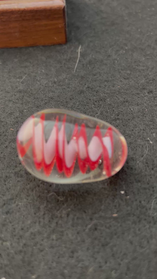Clear, Red & Pink Egg